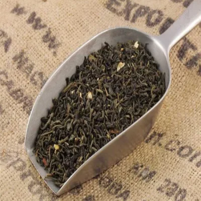 Gran oferta orgánica, té verde de hojas sueltas de jazmín chino estándar Premium de la UE