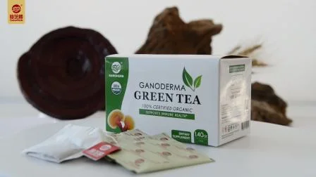 Muestra gratis Premium de alta calidad al por mayor 100% orgánico hongo Reishi extracto de Lingzhi bolsa de té verde té Ganoderma